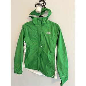 The North Face HyVent Women Small Nylon Fleece Lined Windbreaker Jacket Hooded